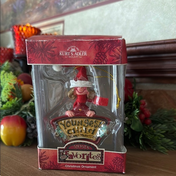 Kurt Adler Red and Gold Christmas Ornament - Picture 7 of 7